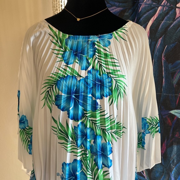 Vintage Hawaiian Tropical Mumu Maxi Dress - Picture 3 of 4